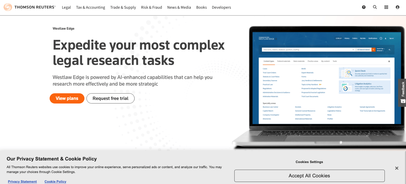 Westlaw Edge screenshot