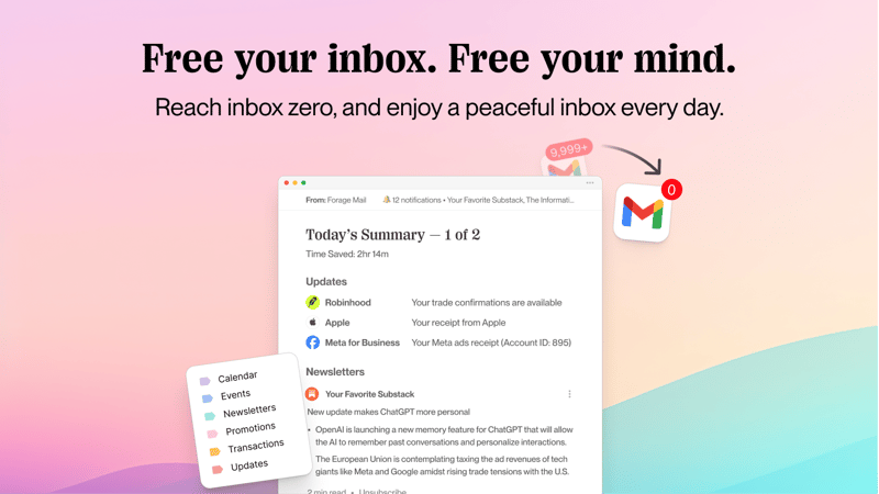 Forage Mail screenshot 1