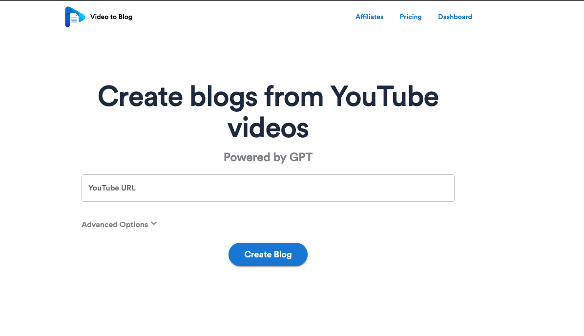 Video To Blog screenshot