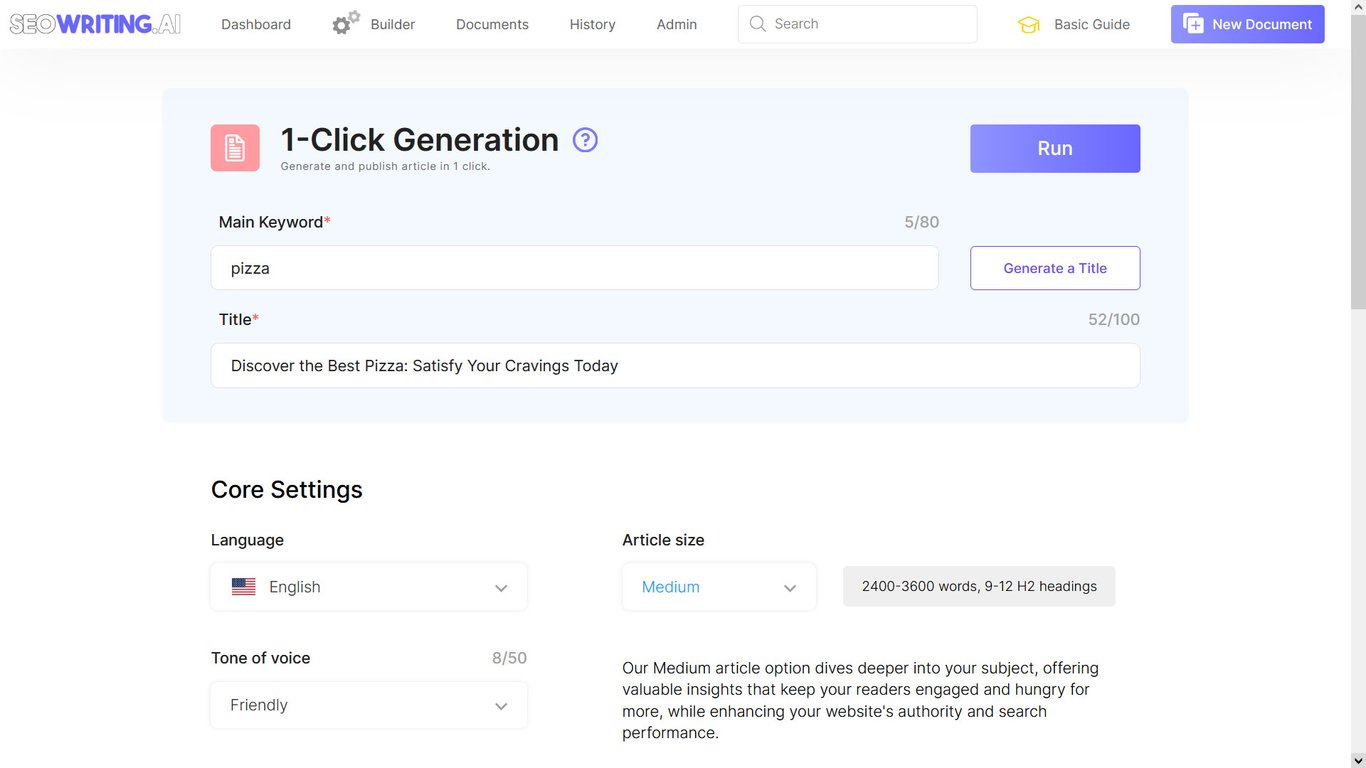 SEOWriting.AI screenshot
