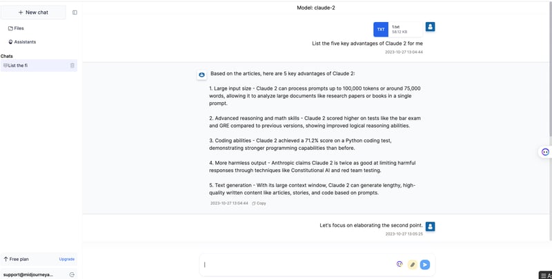 YesChat-GPT4V Dalle3 Claude 2 All in one screenshot 1