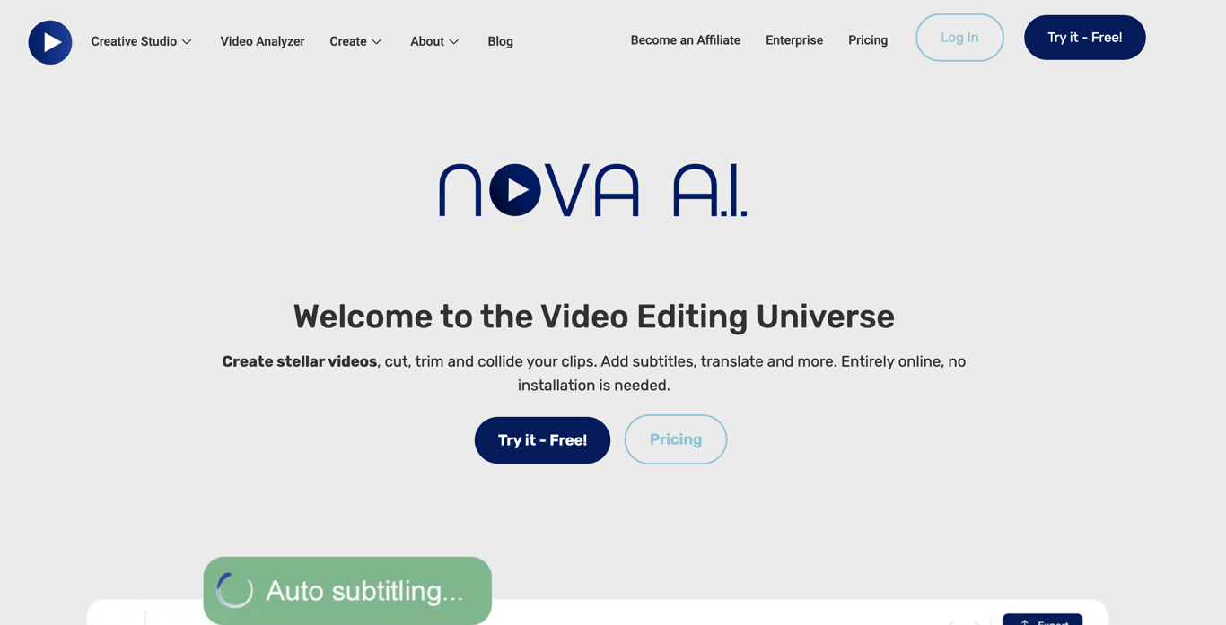 Nova AI screenshot