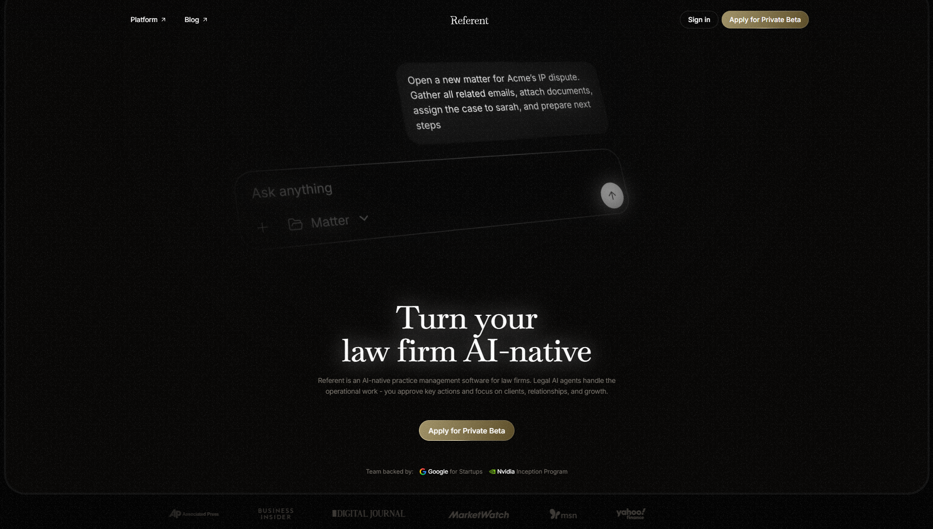 Referent screenshot