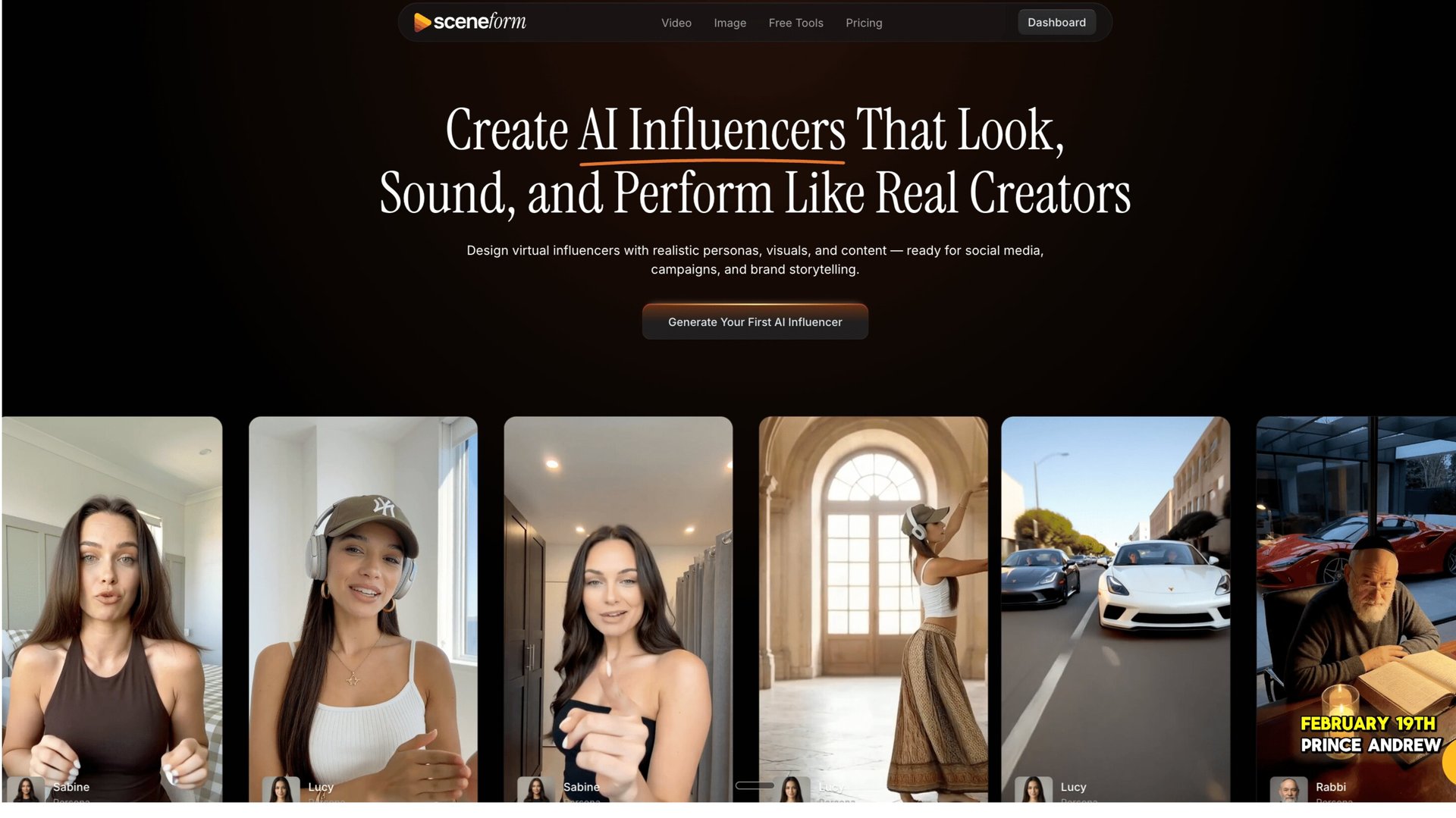 AI Influencer Generator screenshot