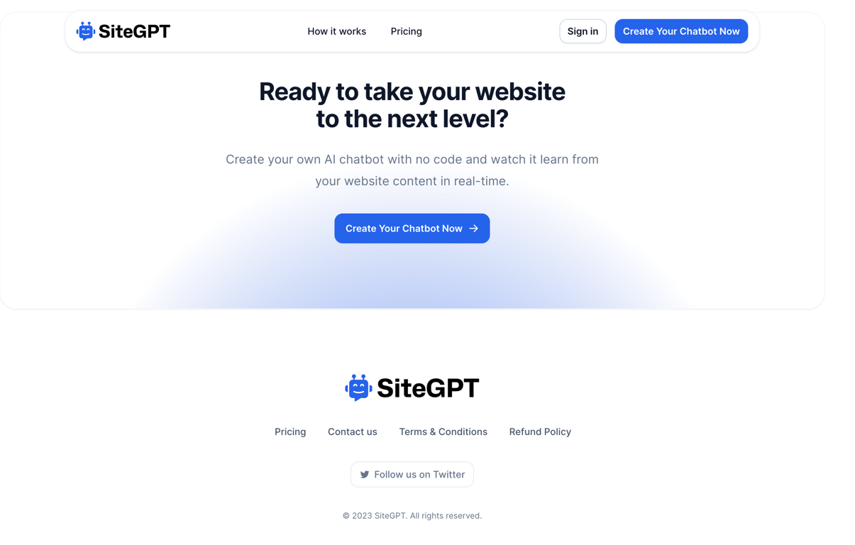 SiteGPT preview