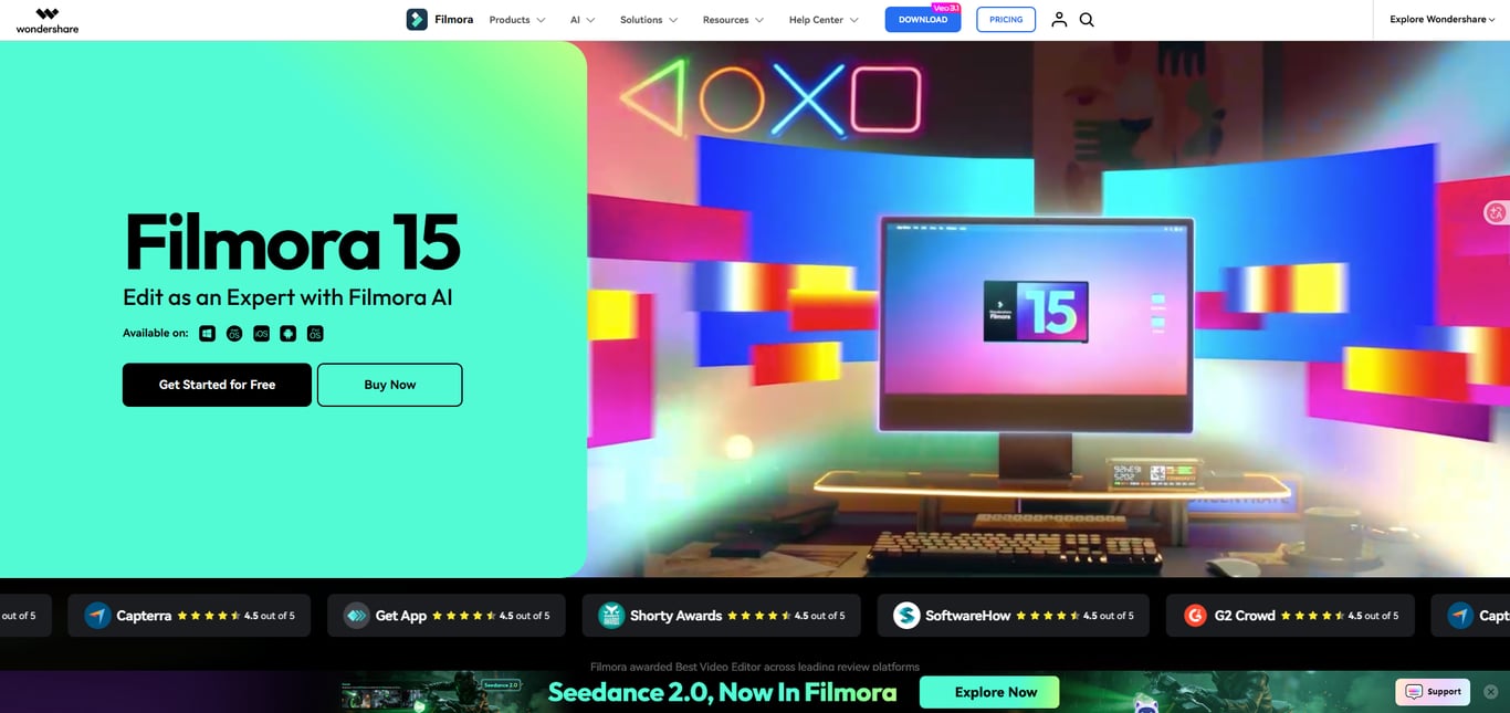 Wondershare Filmora screenshot