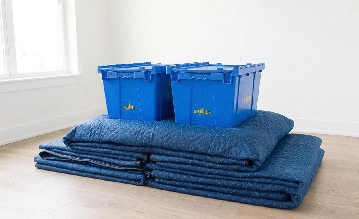 Plastic moving boxes and crate rental in NYC