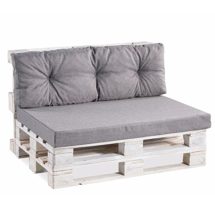 pallet cushions light grey
