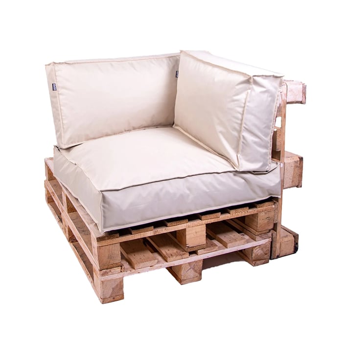 pallet cushions corner cream