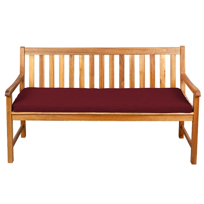 burgundy garden bench cushion