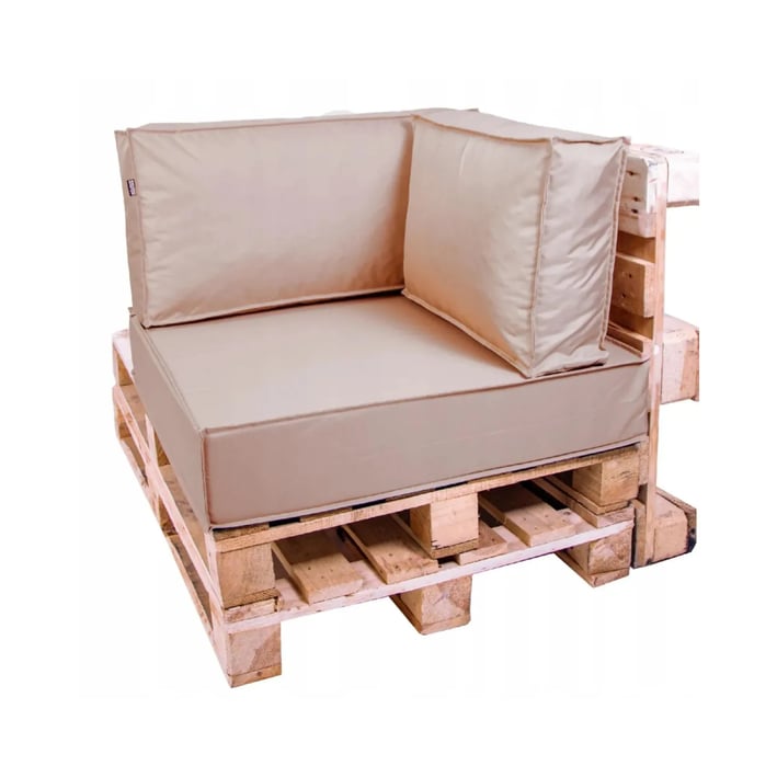 pallet cushion corner cappuccino