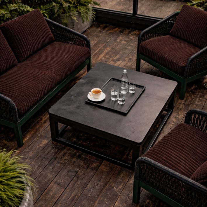 brown sofa cushion set