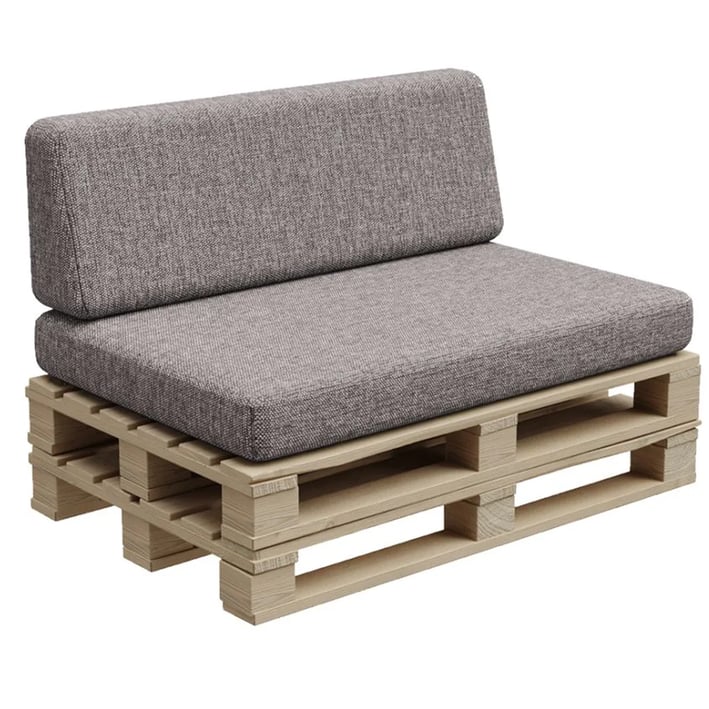 pallet set cushion grey