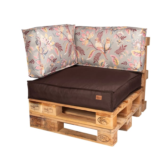 pallet cushions corner frida chocolate