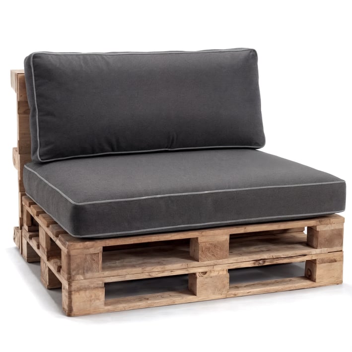 pallet cushions set anthracite