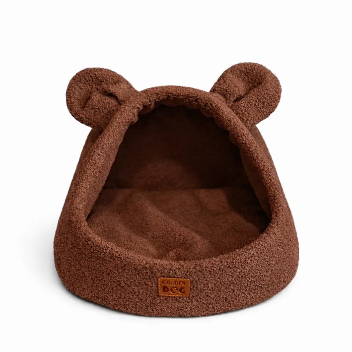 brown dog bed