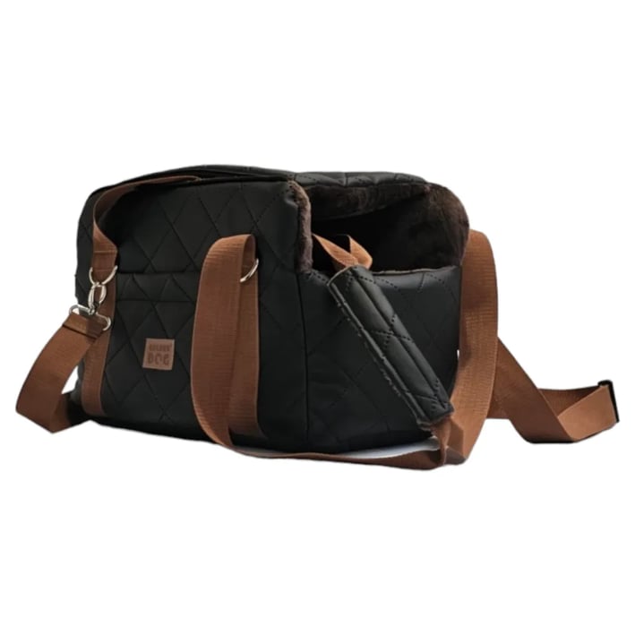 lux dog carrier brown