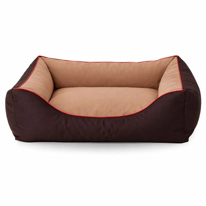 brown cappuccino dog bed