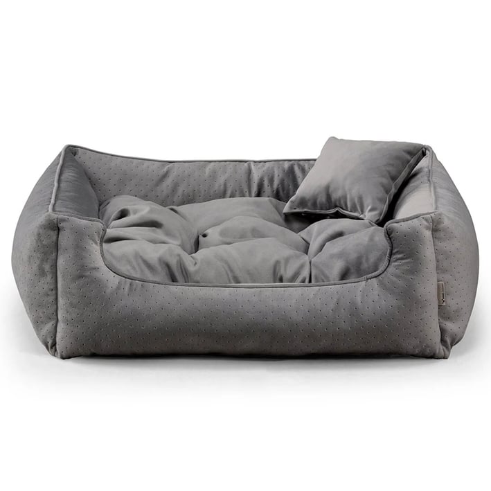 dark grey dog bed
