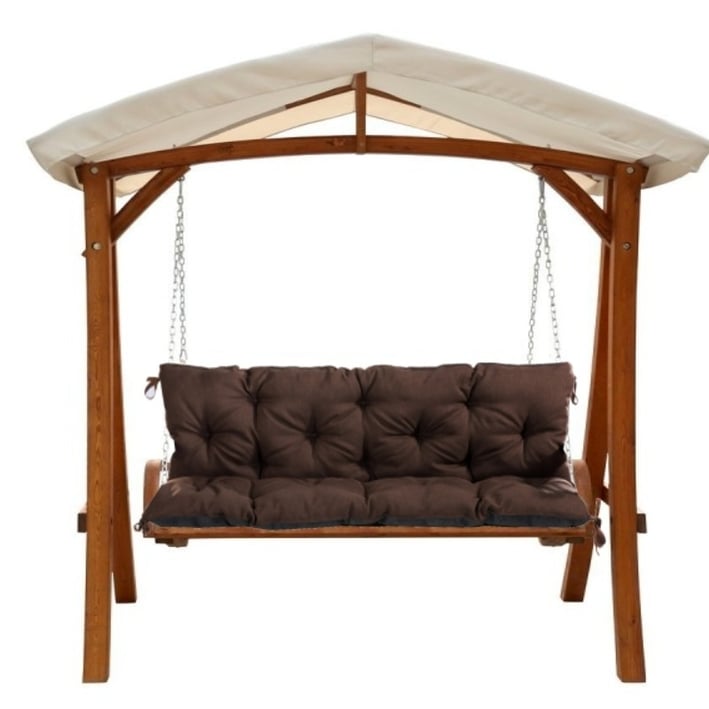 Replacement Swing Cushion for Garden Swings - Dark Brown