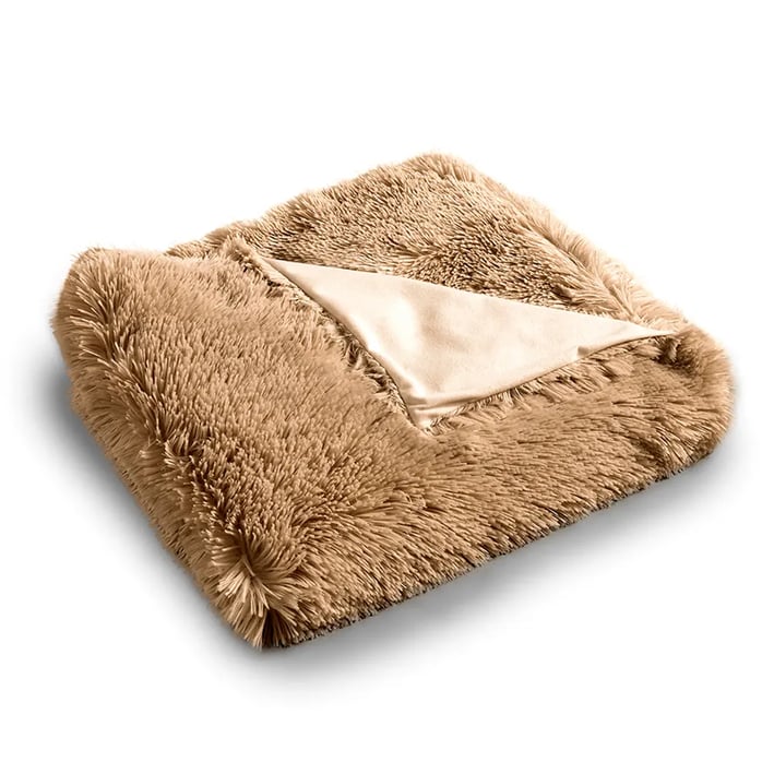 Soft Blanket 200 x 150 cm – SHAGGY – Light Brown