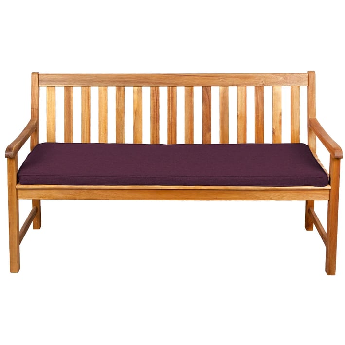 violet garden bench cushion