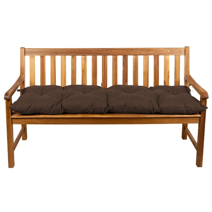 Brown bench cushion