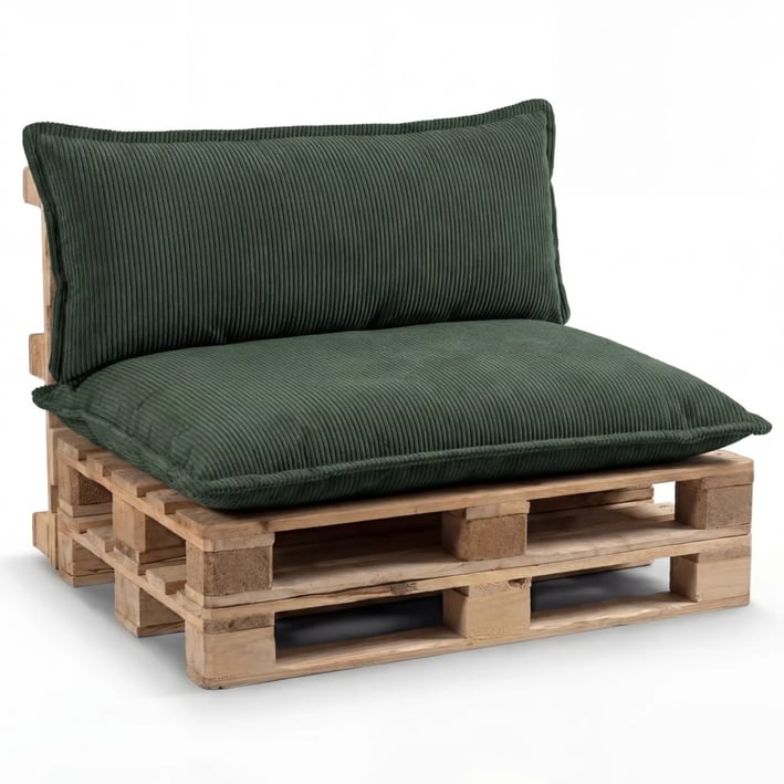 green pallet cushions