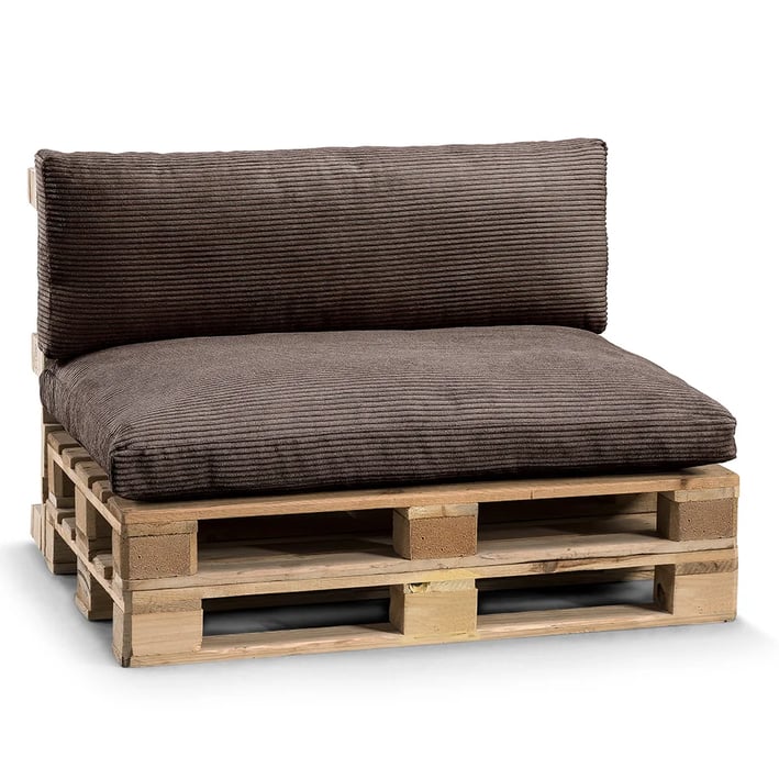 pallet cushions set dark brown