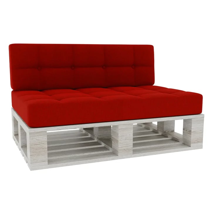 pallet cushion red