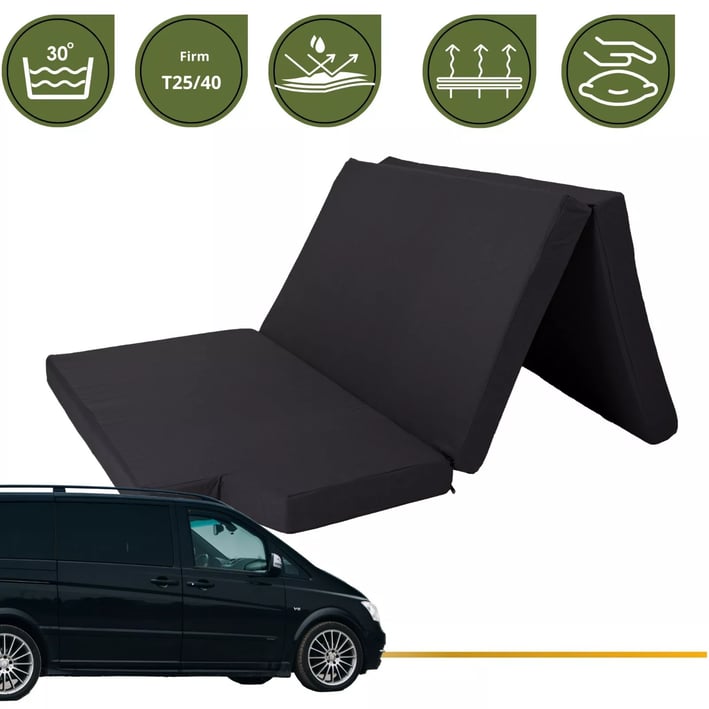 Mercedes V Class Mattress 185x138 cm - Firm & Foldable