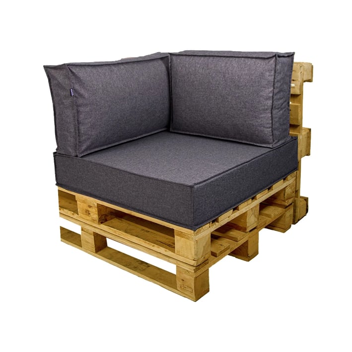 pallet cushion corner graphite melange
