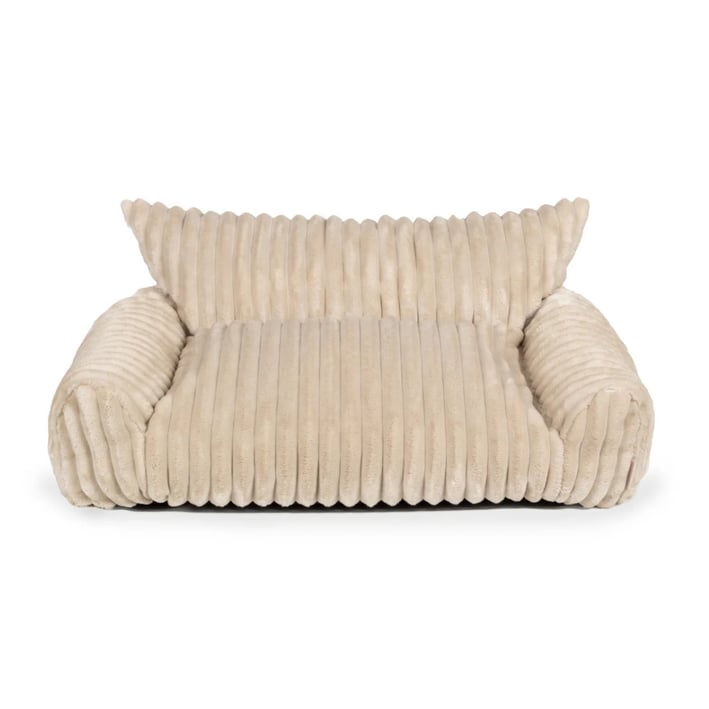 beige cosy dog bed