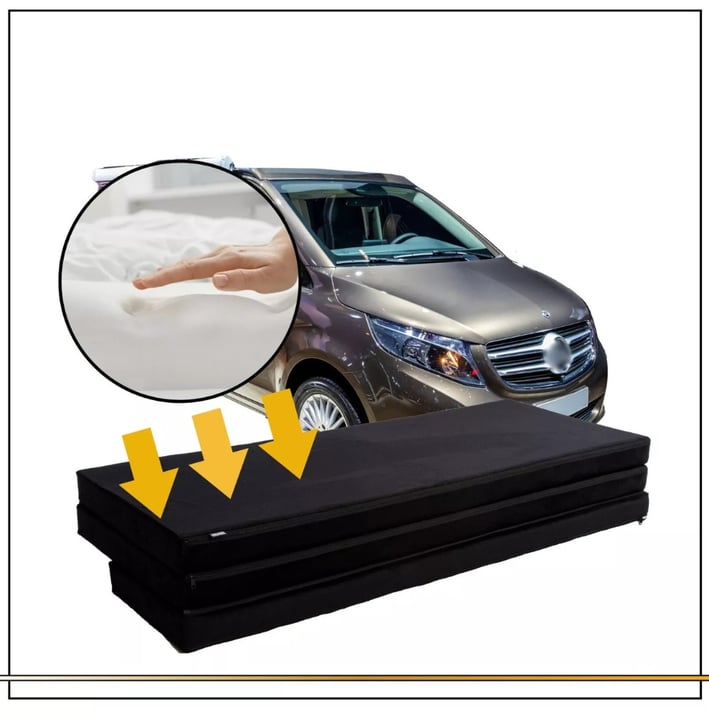 Mercedes Viano Mattress 185x138 cm - Firm & Foldable