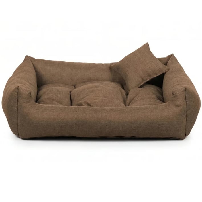 light brown dog bed
