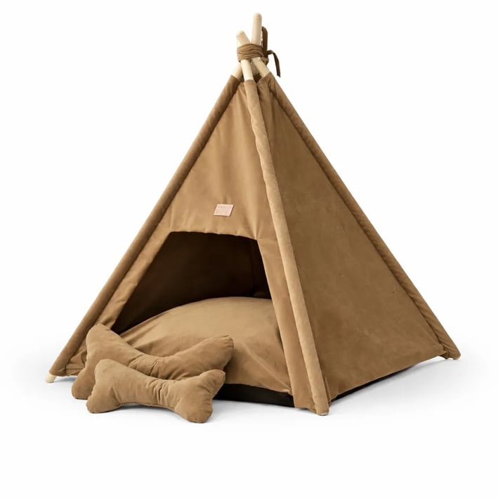 teepee dog bed cappuccino