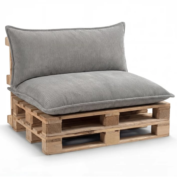 light grey pallet cushions