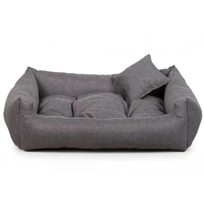 light grey dog bed