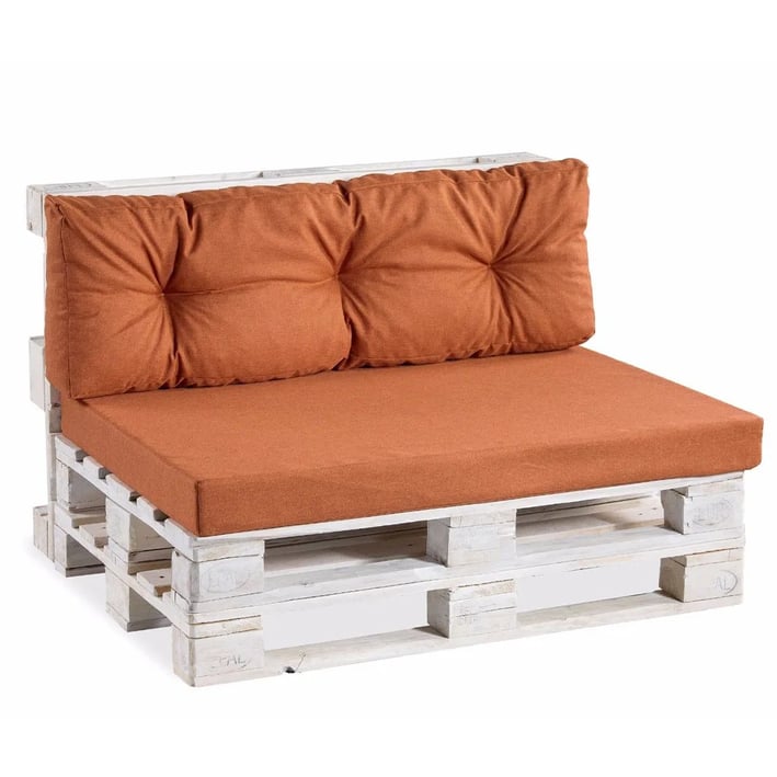 pallet cushions orange