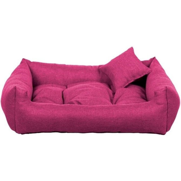 pink dog bed