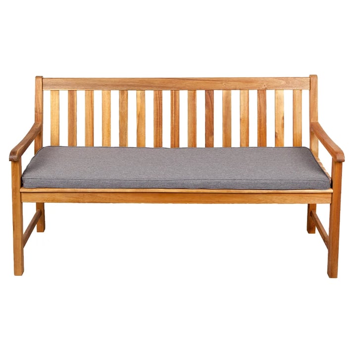 light grey garden bench cushion