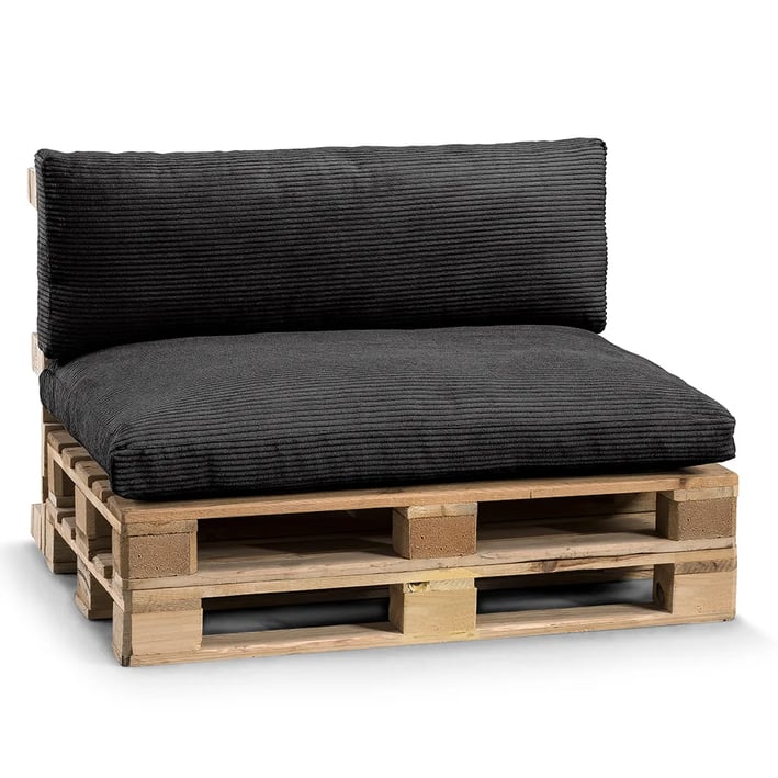 pallet cushions set black