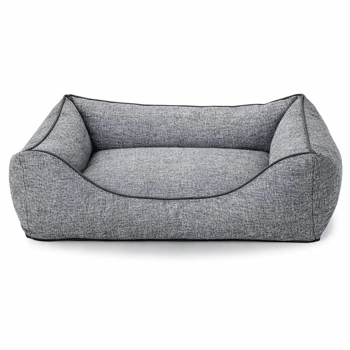 grey melange dog bed