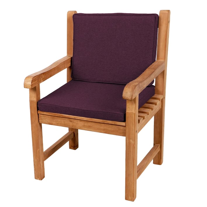 violet garden chair cushion