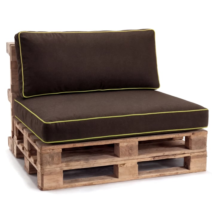 pallet cushions set brown