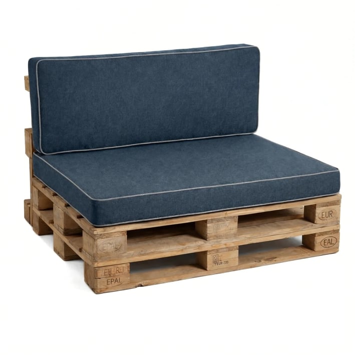 dark blue pallet cushions