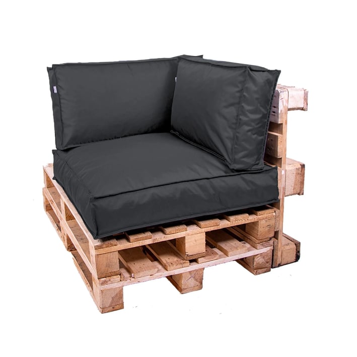 pallet cushions corner graphite