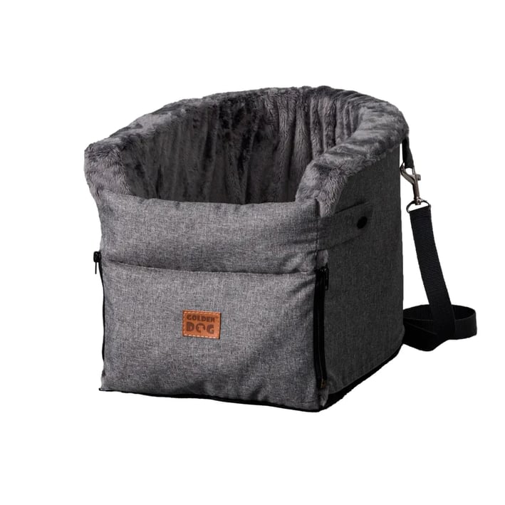 grey classic dog car seat