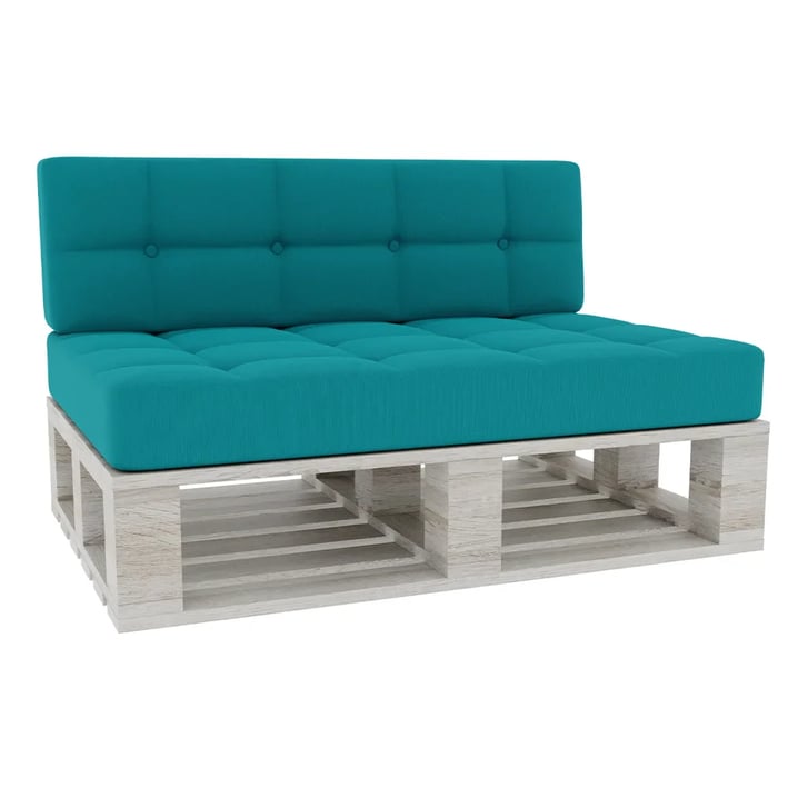 pallet cushion light blue