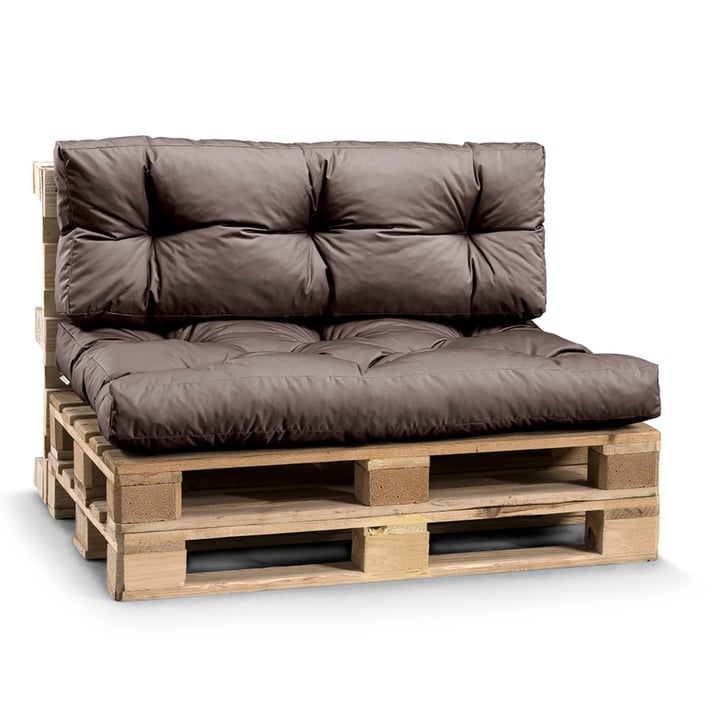 waterproof pallet cushion brown